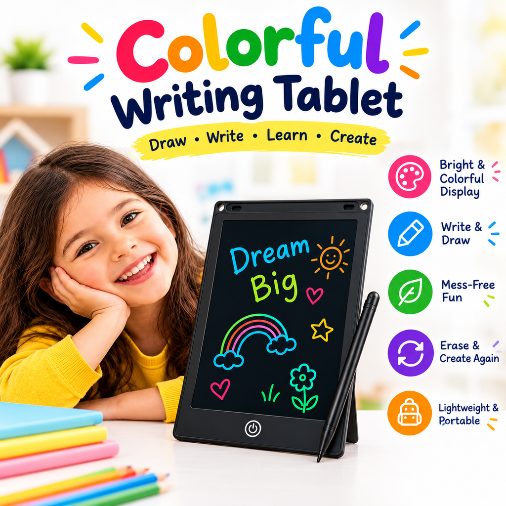 LCD Writing Tablet Doodle Board Kids Slate 5.5 x 8.5 inch Graphics Tablet
